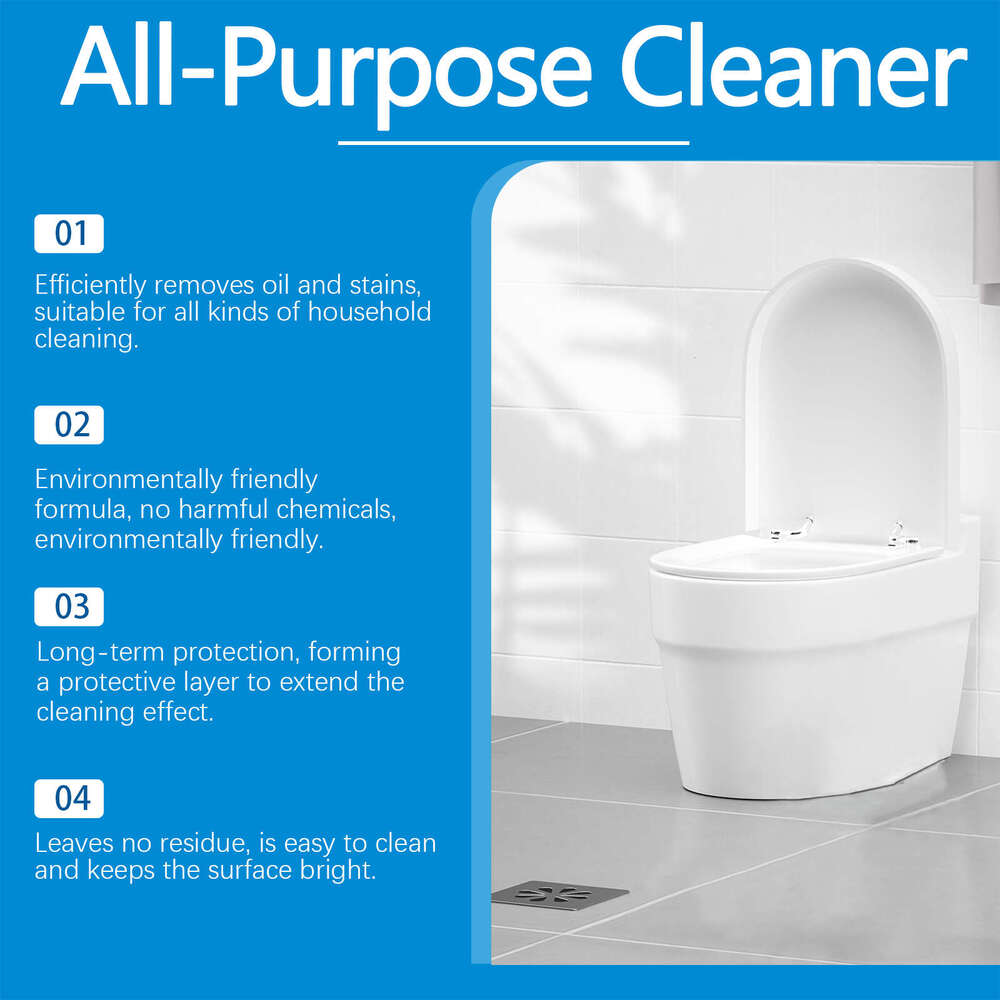 JAKEHOE Multi-Purpose Bathroom Kitchen Multi-Surface Stain Removal Cleaning Deodorizing Household Cleaner S260130