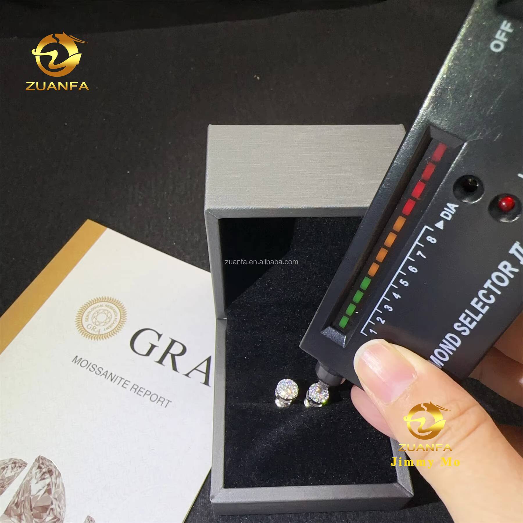 Drop Shipping Fashion in Stock Rapper Jewelry Men Iced Out Hip Hop Sterling Silver 925 Moissanite Diamond Cluster Stud Earrings