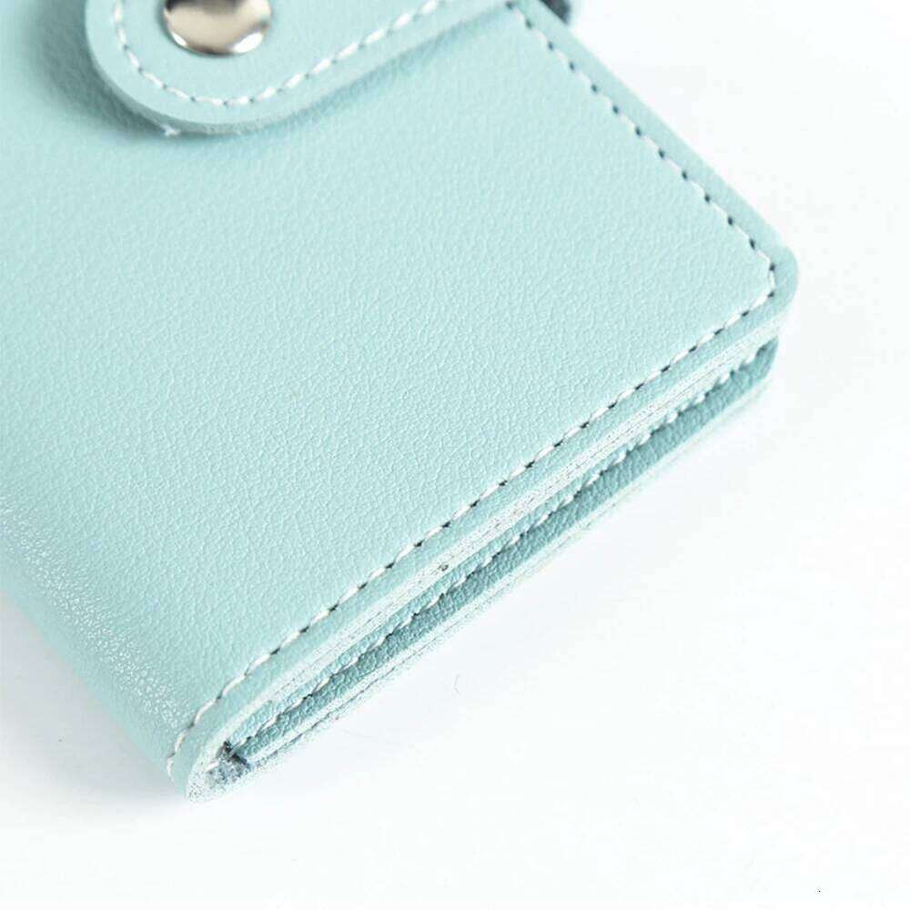 Multifunctional PU Leather Card Holder, 24 Slot Slim Wallet for ID Credit Cards, Candy Color Compact Purse Z260130