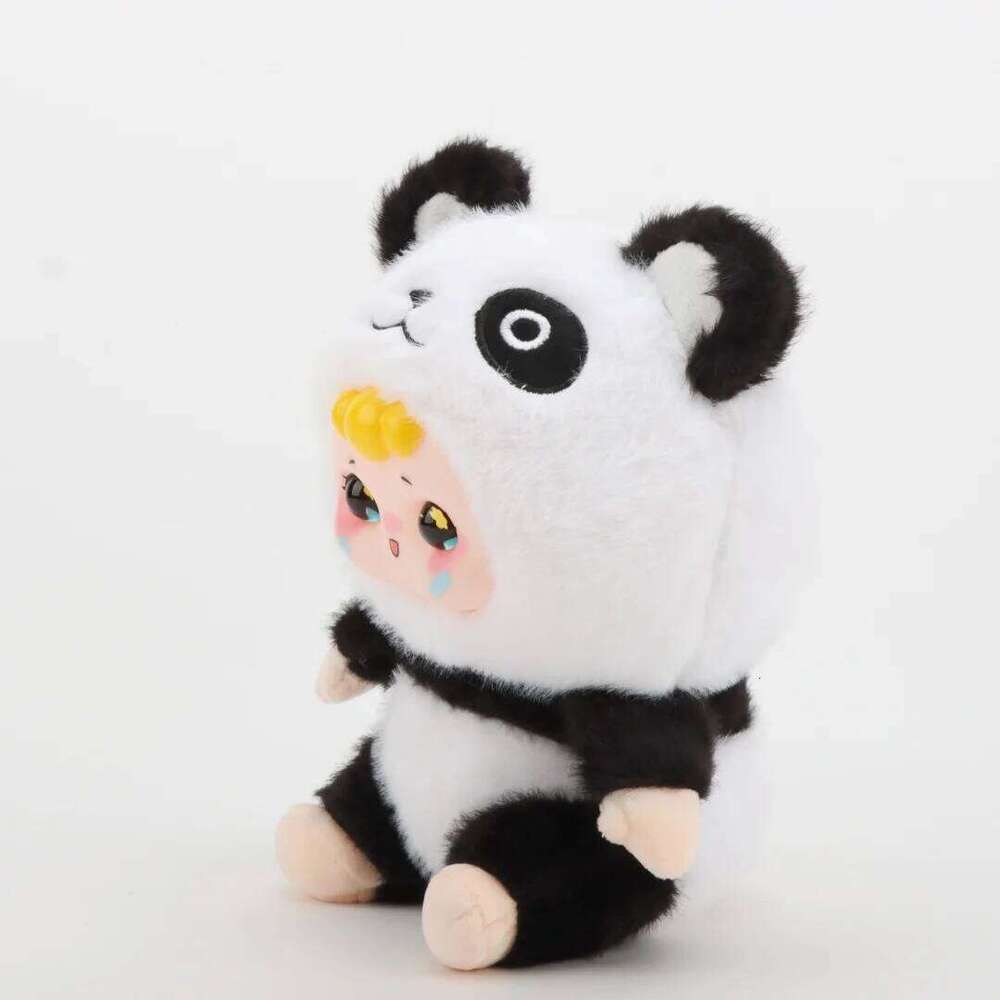 21cm Cute Giant Vinyl Plush Toy Stuffed Animal Adorable Soft Bear with Realistic Details Kawaii Panda Gift for Kids Y260128