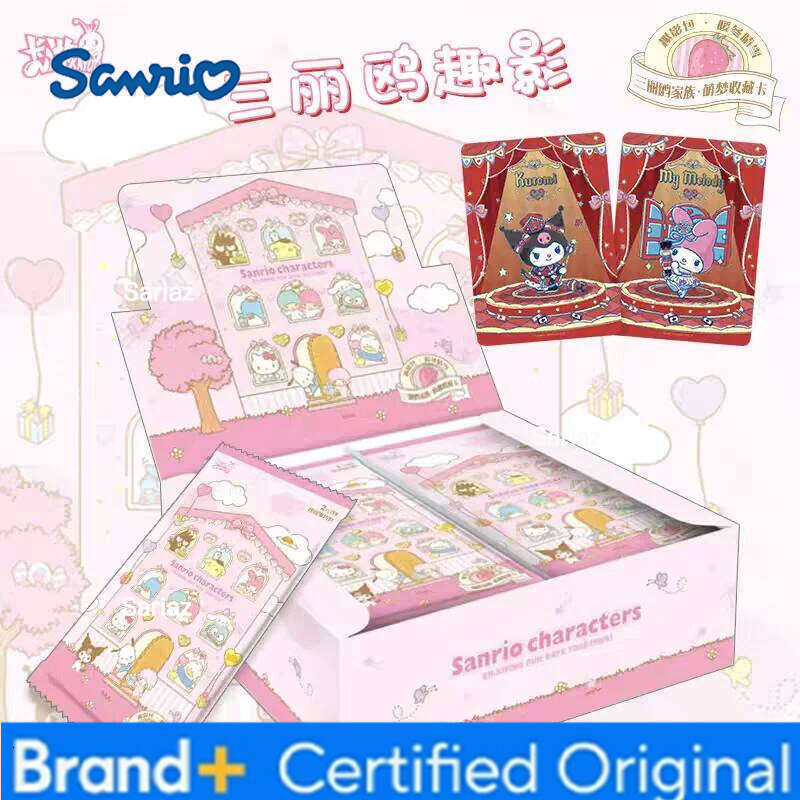 Sanrio KAYOU Genuine Family Series Cute Dream Card Fun Shadow Bag Warm Winter Snow Anime Collectible Cards Toy Gifts H260130111
