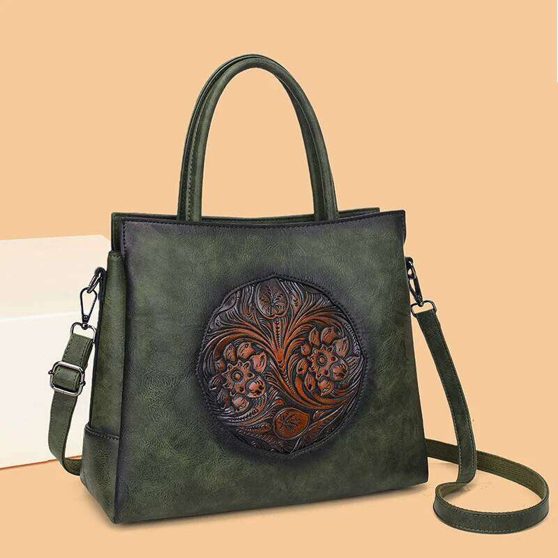 High Quality Handbag Women Designer Shoulder Large Capacity Office Pocket Embossed Cross Official Document Bag KABAHEBINGJUE