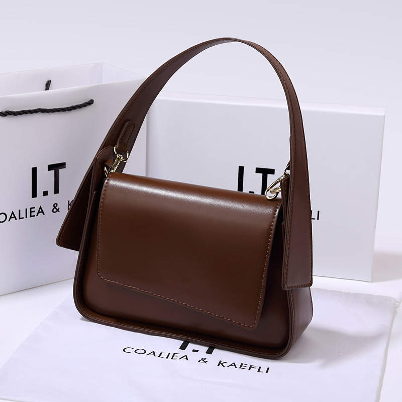 Spring and Summer 2026 New Retro Small-Circle Women's Bag, Fashionable and Versatile Crossbody Underarm Bag, High-End Luxurious Solid Color Slouc