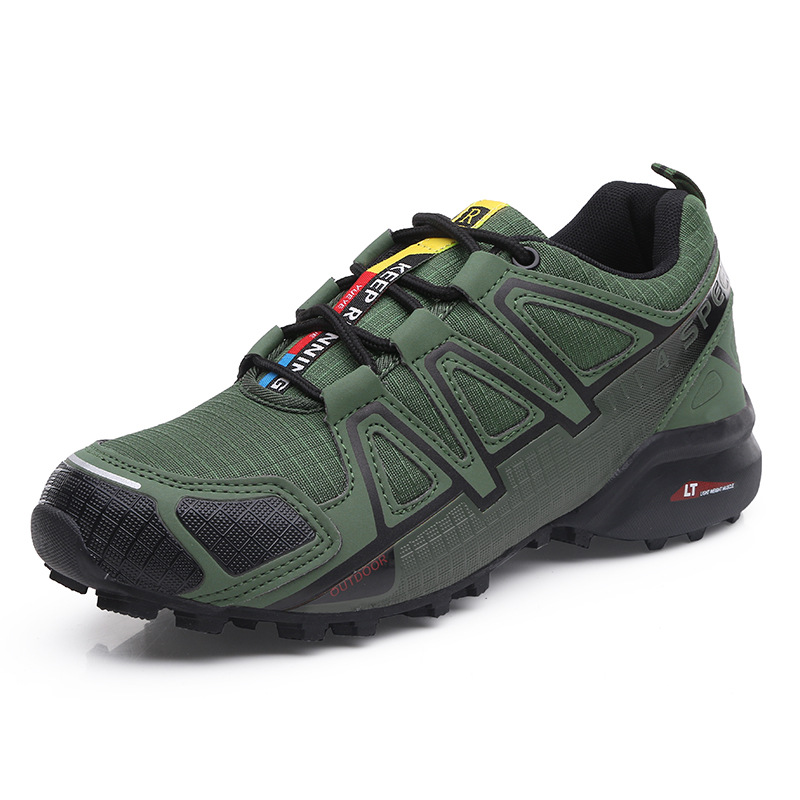 New Large Size Outdoor Climbing Sports Shoes Men'S Shoes Non Slip Shock Absorption Sports Climbing Shoes Breathable Hiking Shoes Men 2026s hot