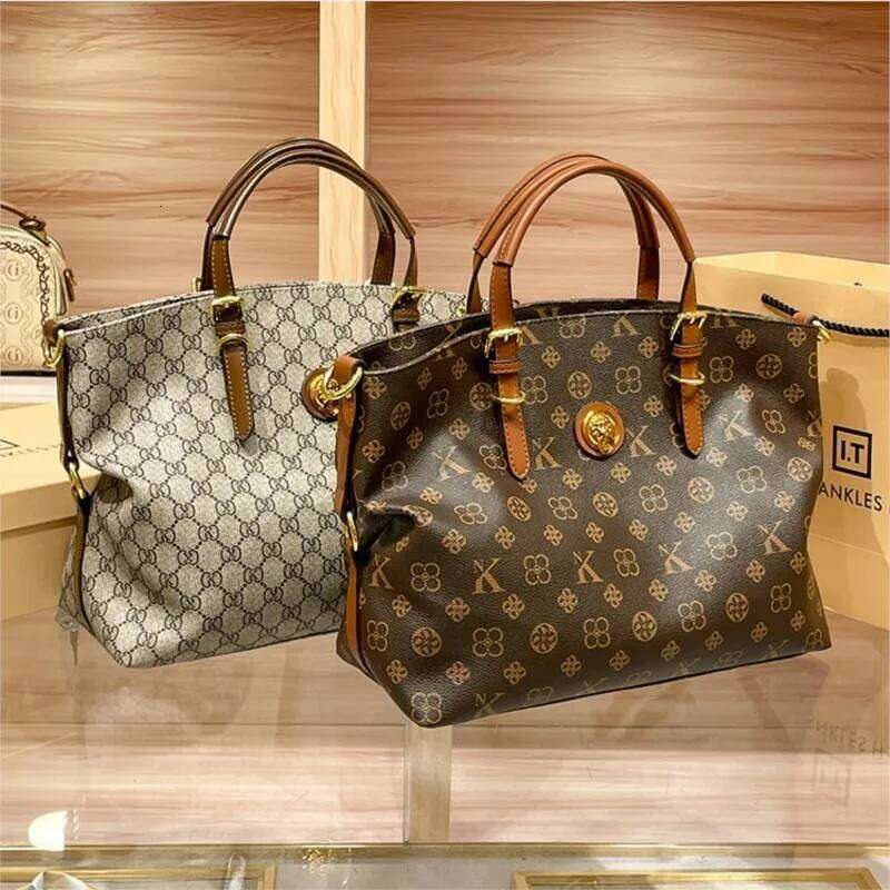 Ladies' Light Luxury New High-End Fashion Retro Handbag Shoulder Large Capacity Crossbody Tote Bag