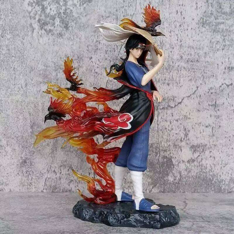 2026 New Hot Naruto Clan GK Statue MRJ Uchiha Itachi Figure Decoration Ornaments PVC Model Doll Gift Toys Y260128