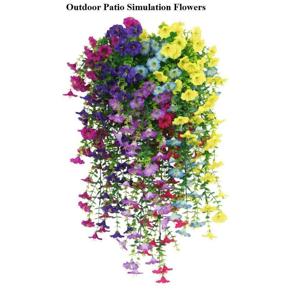 Flower New Artificial Hanging Flowers Plants Easter Decoration 2025 UV-resistant and Realistic Room Decor Wedding Y260130