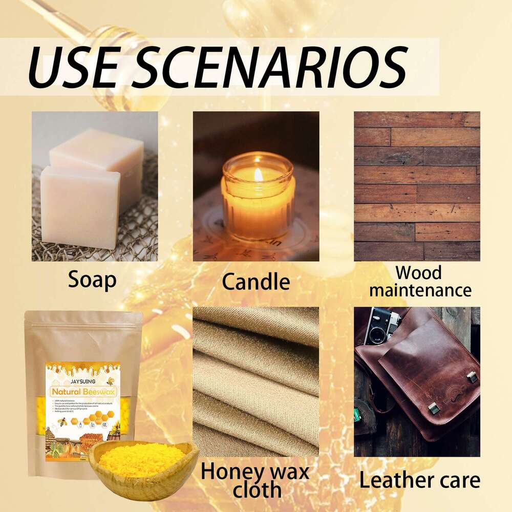 Jaysuing Granules Household Handmade Beeswax Sofa Floor Brightening Maintenance Furniture Leather Care Wax S260130