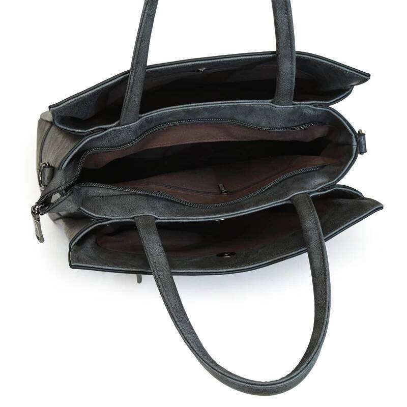 High Quality Handbag Women Designer Shoulder Large Capacity Office Pocket Embossed Cross Official Document Bag KABAHEBINGJUE