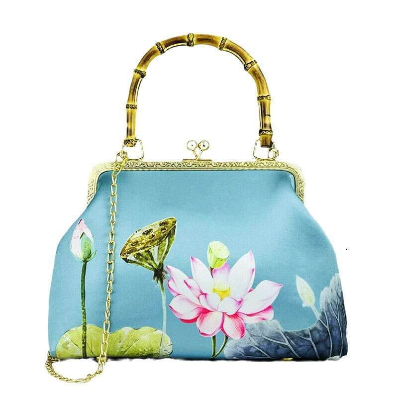 New Arrival Clutch Handbag Tote Crossbody Fashionable Elegant Ancient Style Hot-Selling Gold-Clasp Cheongsam Bag Bamboo Knot MASA