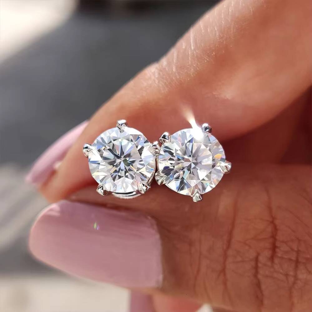 A Pair of 05ct IGI Certified Lab Grown Diamond Stud Earrings Hot Selling Affordable Earrings 14K White Gold Diamond Jewelry