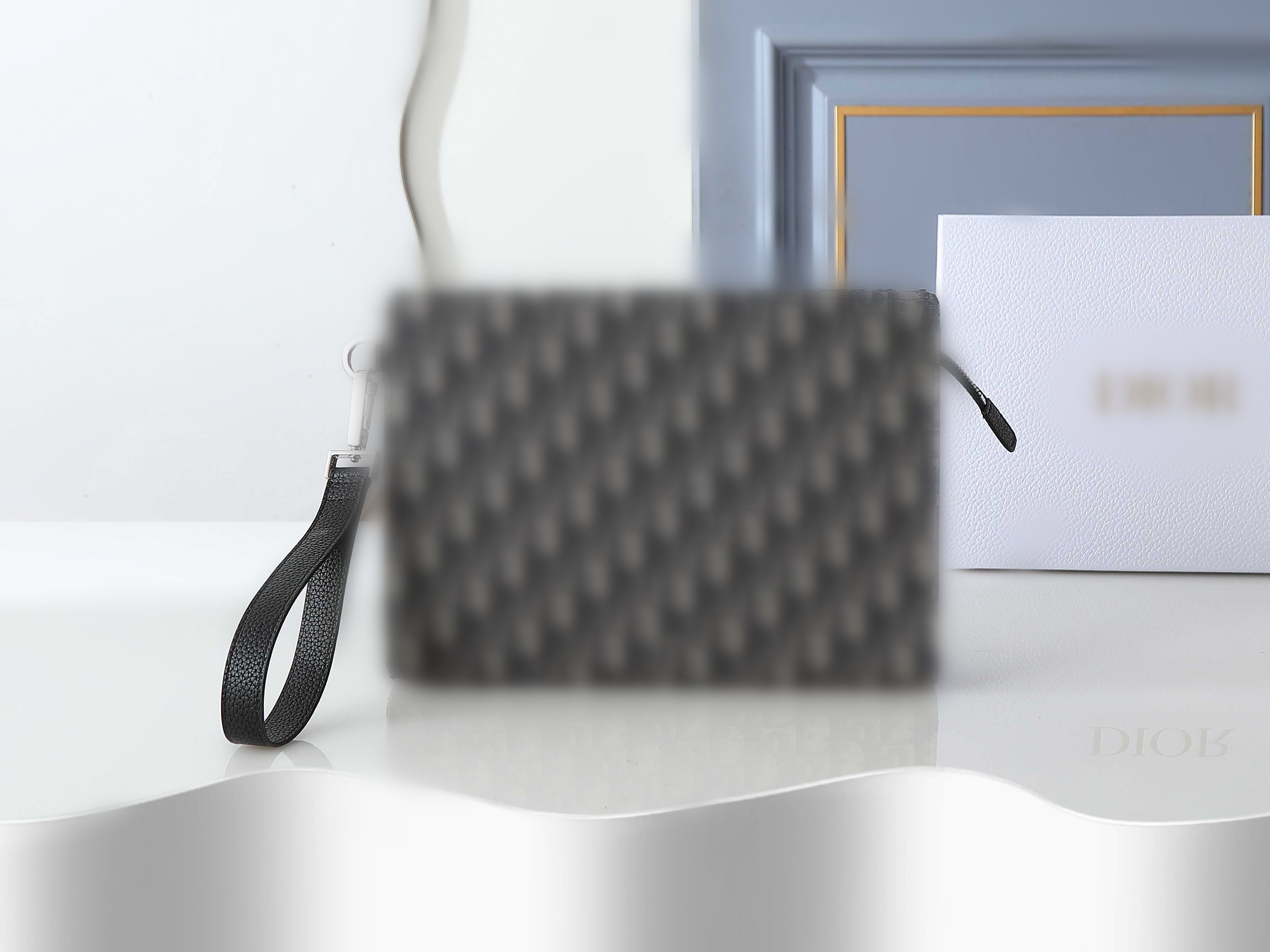 Designer hand held envelope with mobile phone leather casual small clutch bag trendy brand handbag
