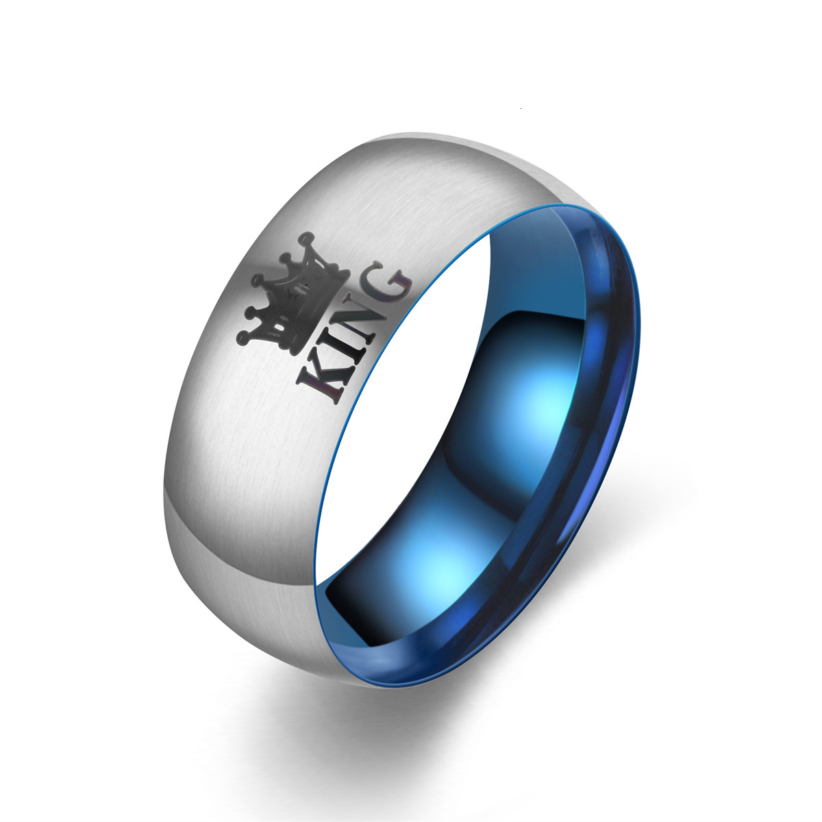 Fashion New Handmade Matte Blue Crown King Queen Exclusive Source Manufacturer