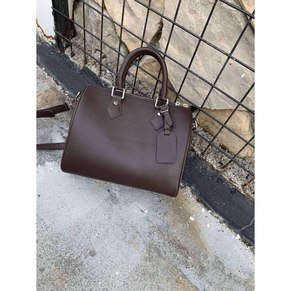 Genuine Grade Leather Women's Shoulder Crossbody Luxury Designer Brand Female Handbag Fashion Soft Cowhide Ladies Boston Bag