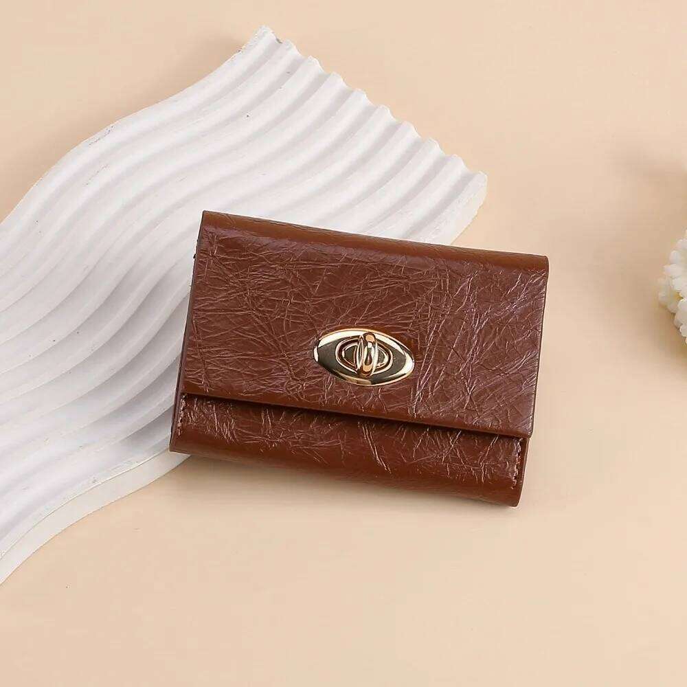 Fashion Short Women Wallet Waterproof Solid Color Coin Purse PU Leather Multi Layer Credit Card Holder Gifts Z260130