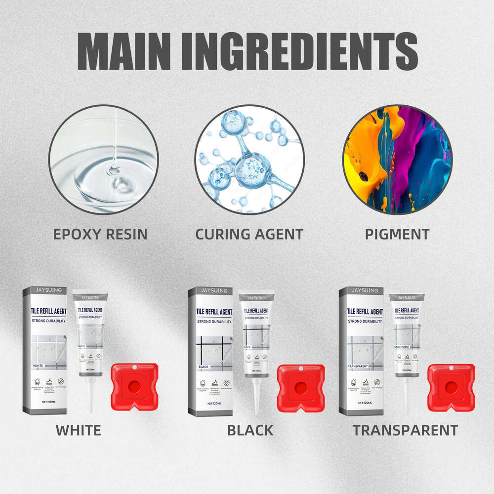 Jaysuing Kitchen Bathroom Waterproof Floor Anti-Mold Tile Grout Tip Sealant S260130