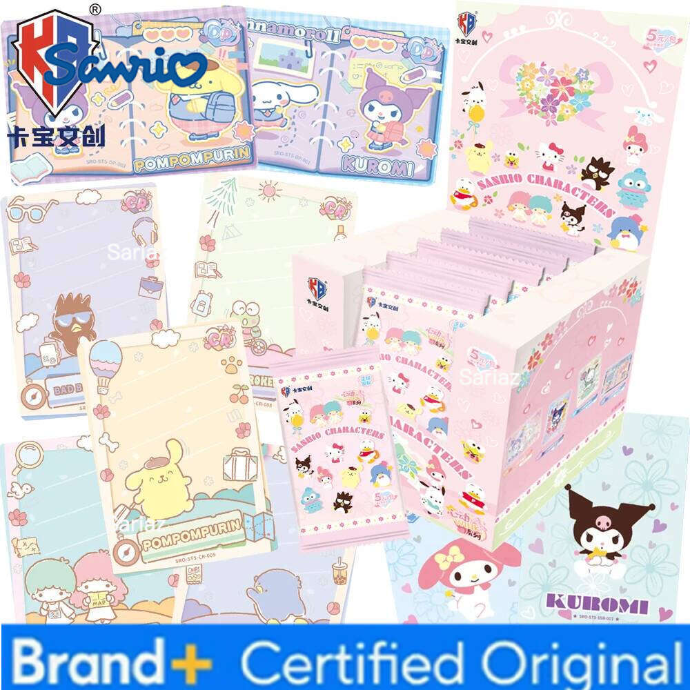 Sanrio Genuine Kabao Characters Collection Cartoon Lovely Anime Creative and Unique Graffiti Notebook Cards Children Gifts H260130