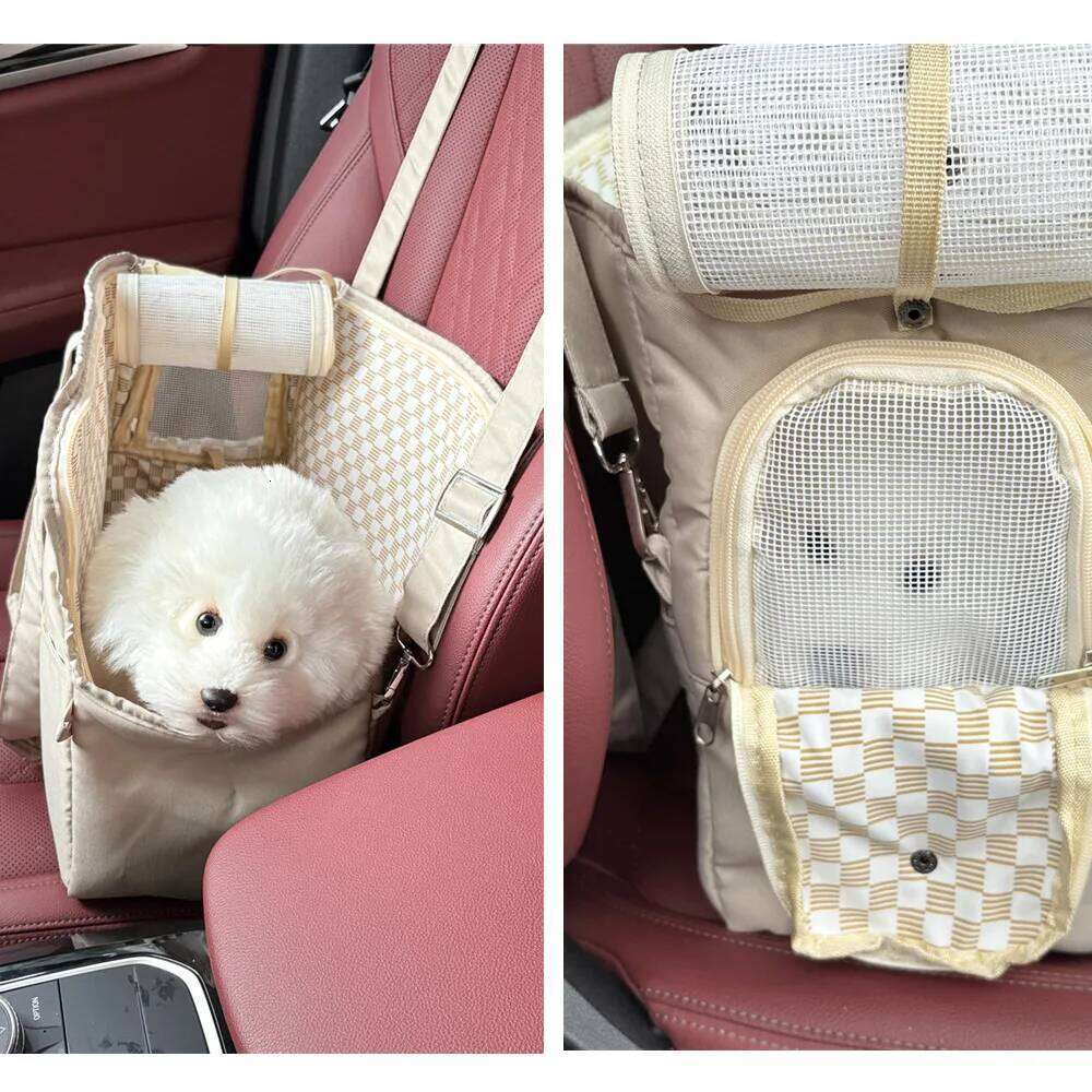 Set 4 piecBreathable Pet Carrier Shoulder Bag for Cats And Small Dogs Safe Travel Handbag Puppy Chihuahua Yorkshire Dog Supplies 26H0130