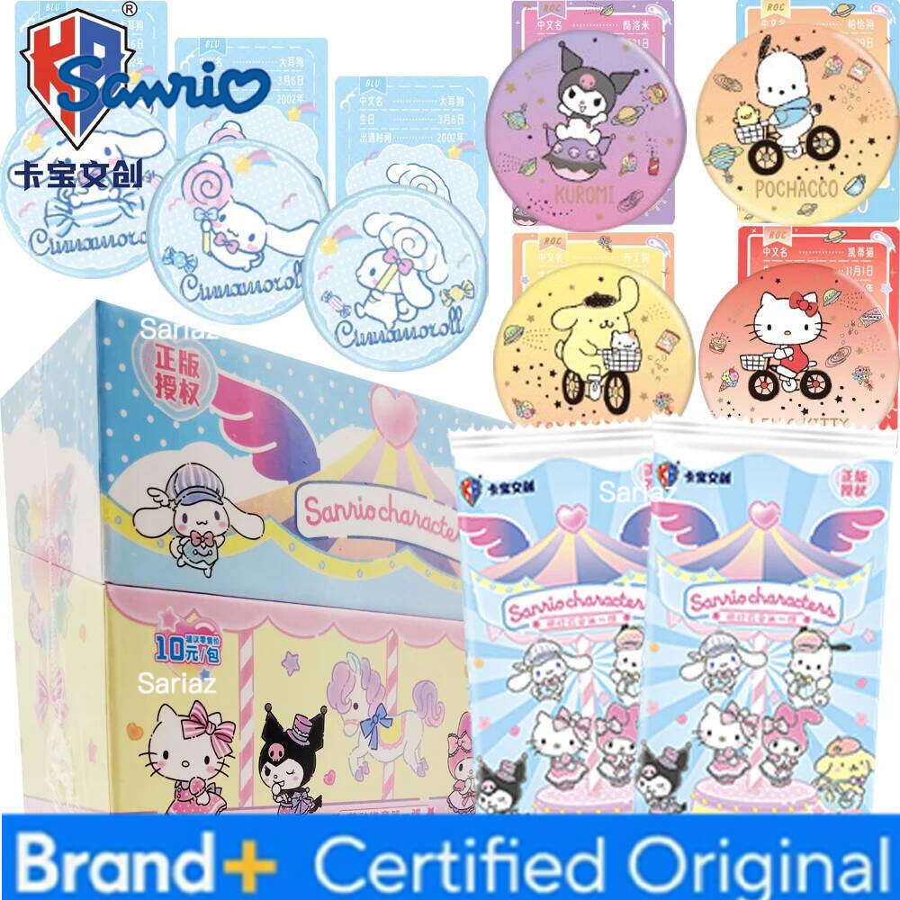 Sanrio Original KABAO Characters Collection Classic Cartoon IP Star Family Creative Peripherals Badge Cards Christmas Gift H260130