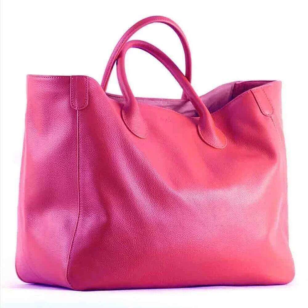 Roomy Women Genuine Handbag Luxury Cowhide Casual Tote Thick Real Natural Leather Bucket Shopper Daily Bag Big Purse
