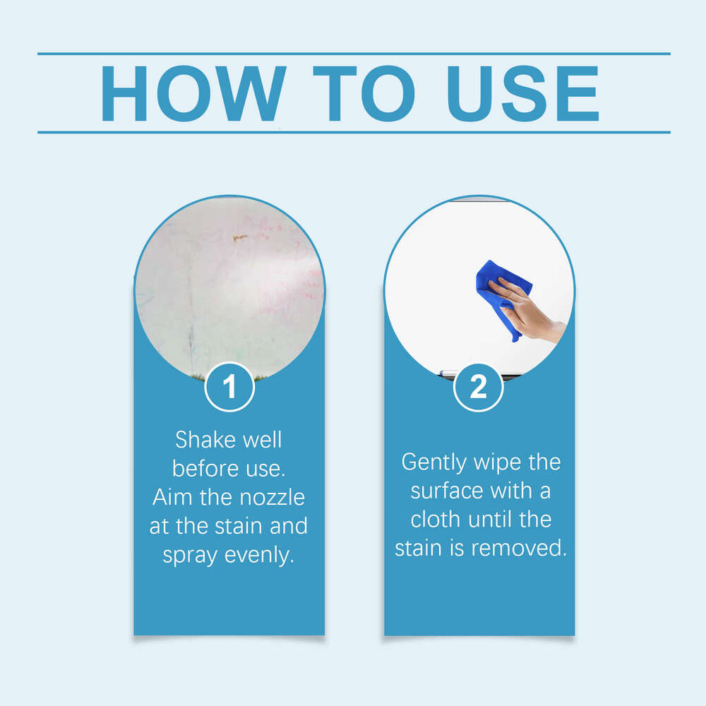 Jue-Fish Office Classroom Oil-Based Marker Whiteboard Pen Remover Cleaner S260130