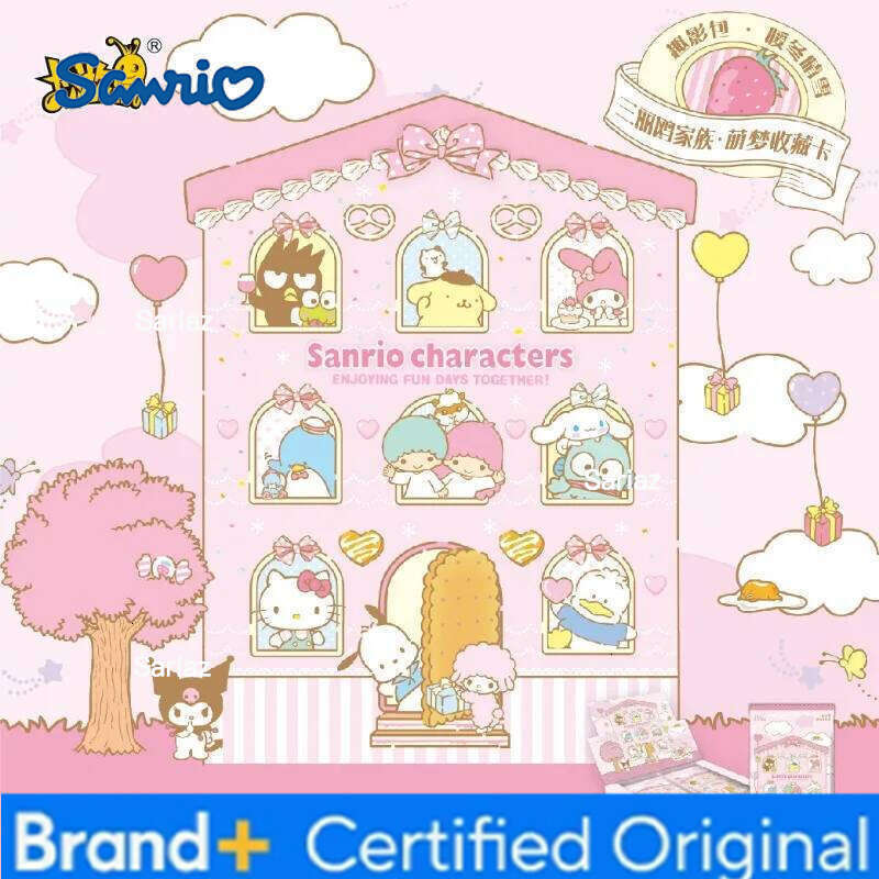 Sanrio KAYOU Genuine Family Series Cute Dream Card Fun Shadow Bag Warm Winter Snow Anime Collectible Cards Toy Gifts H2601301