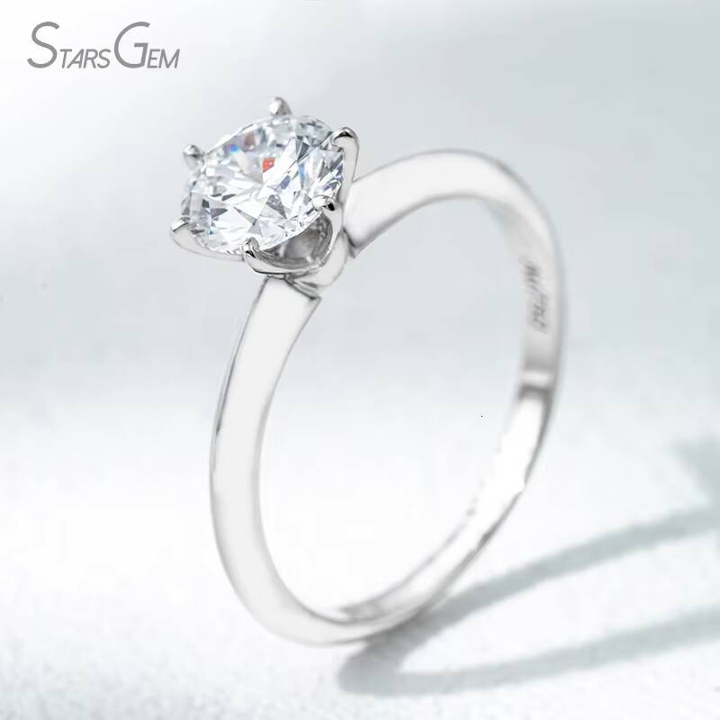 Hot Sale IGI Certified Cvd HPHT VS 1CT Lab Grown Created Diamond 18k Solid Gold Rings Engagement Ring Jewelry for Women