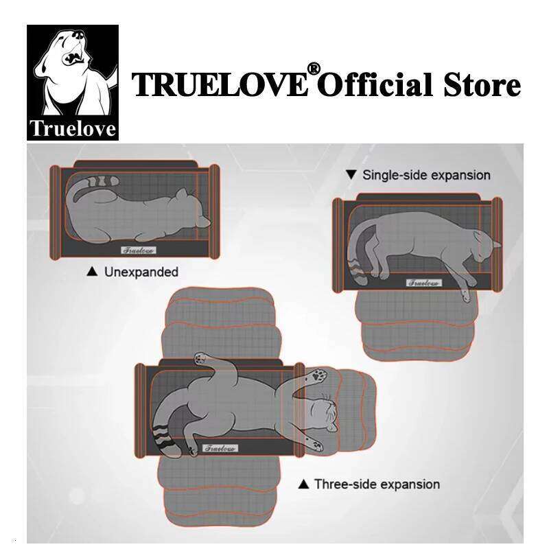 Truelove Nylon Oxford Large Space Comfortable Travel Foldable Hook Pet Bag Portable Puppy Cat Carrier Backpack TLX4971 26H0130