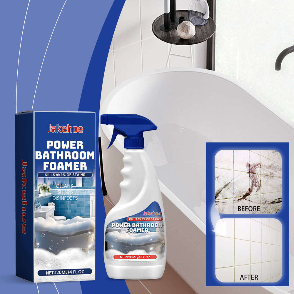 Jakehoe Spray Bathroom Bathtub Multi-functional Stain Dirt Removal Foam Cleaner S260130