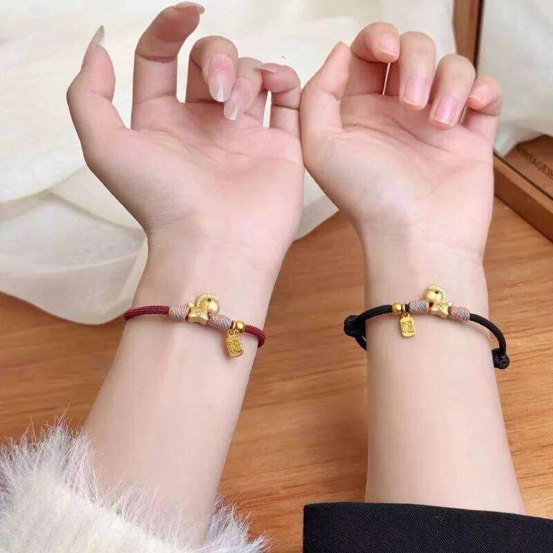 2026 New cute Little Horse bracelet, blessing men and women with continuous good luck for 26 years. Woven rope bracelet jewelry