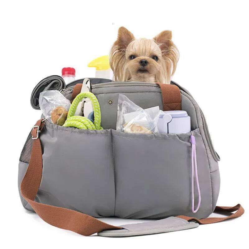 Portable Pet Carrier Cat Travel Bag with Cover for Small Dogs Cats Puppies Soft-Sides Car Seat Safe Bed Dog Handbag 26H0130