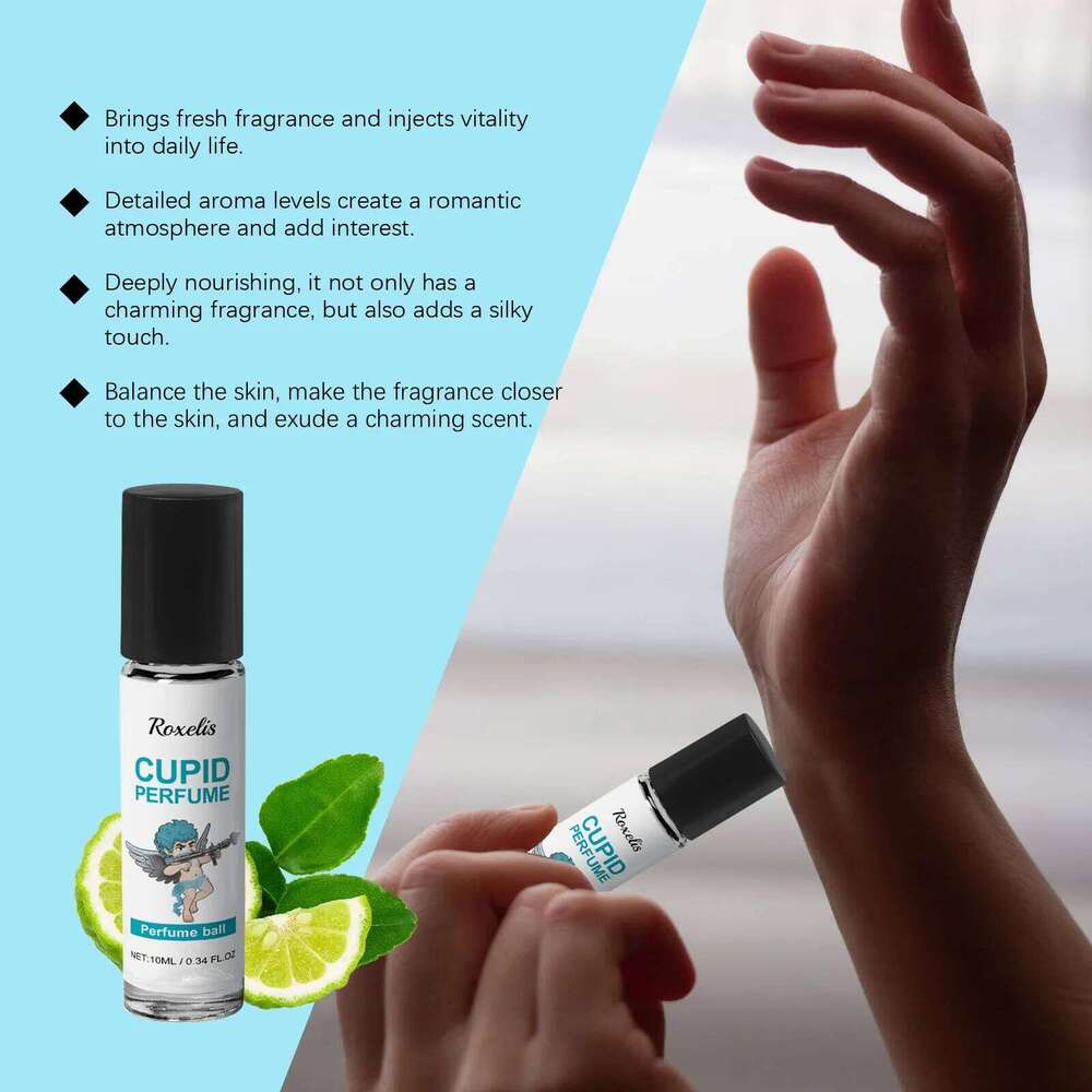 Roxelis 10ml Cupid Cologne Fragrance Roller Ball Long Lasting Fresh Charm Wrist Neck Ear Glamour Gentleman Style Perfume H260130