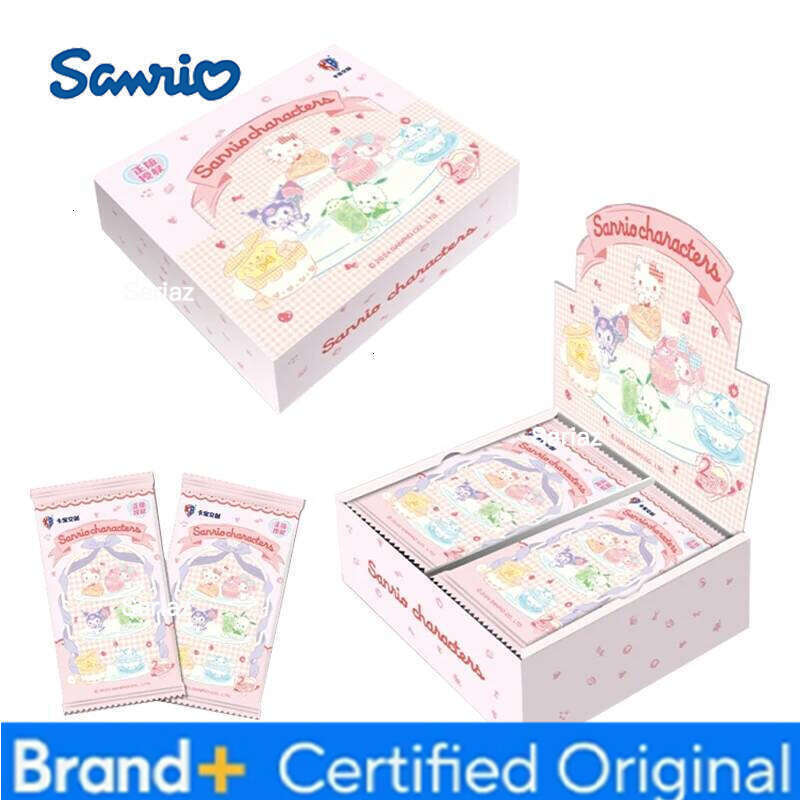Sanrio Genuine Kuromi Hello Kitty Shining Cards Cartoon My Melody Cinnamoroll Collectible Game Trading Card Kids Toys Gifts H26013011