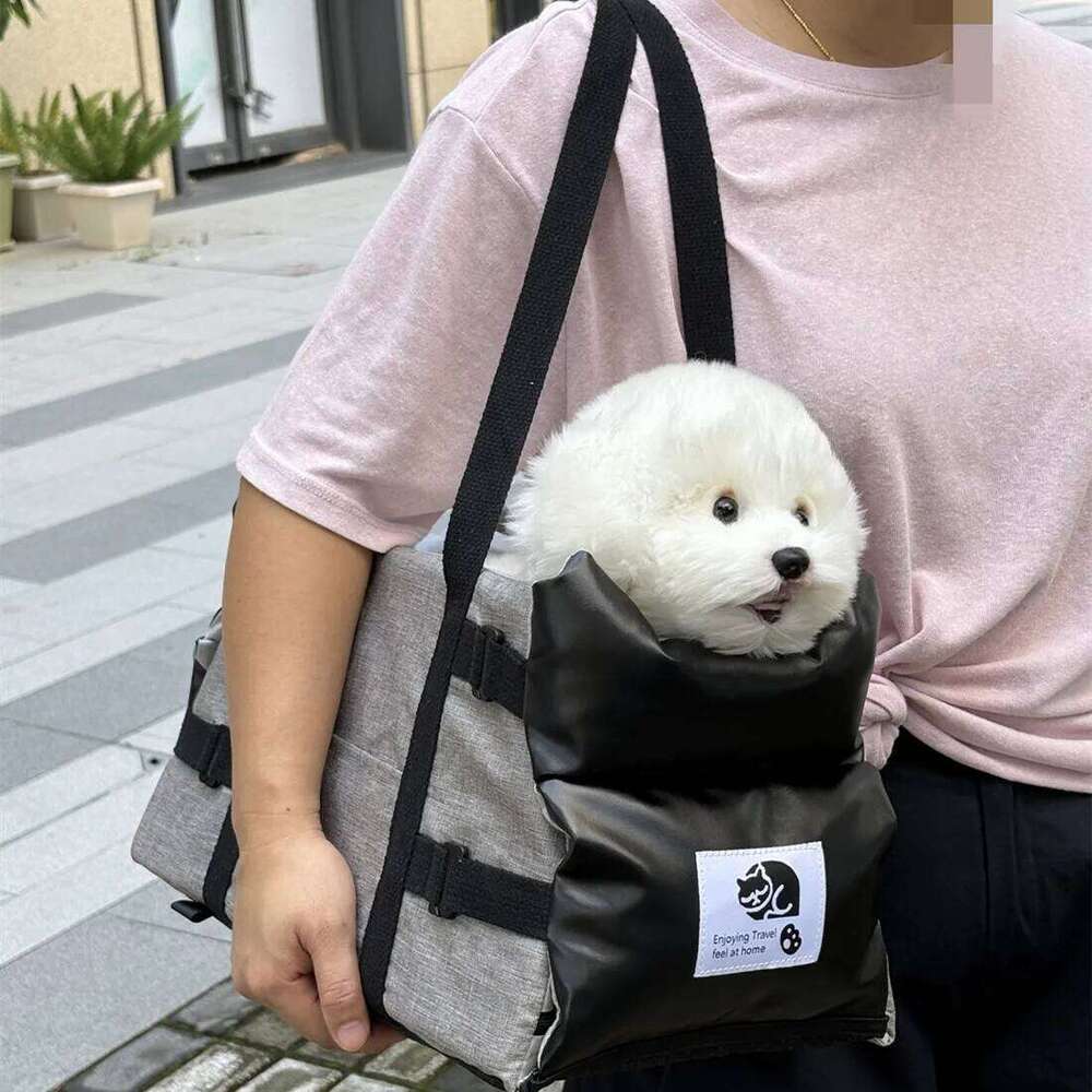 Car Safety Pet Seat Leather, For medium/Small Dogs Travel Central Control Cat DogBed Transport Dog Carrier Protector DogBags 26H0130