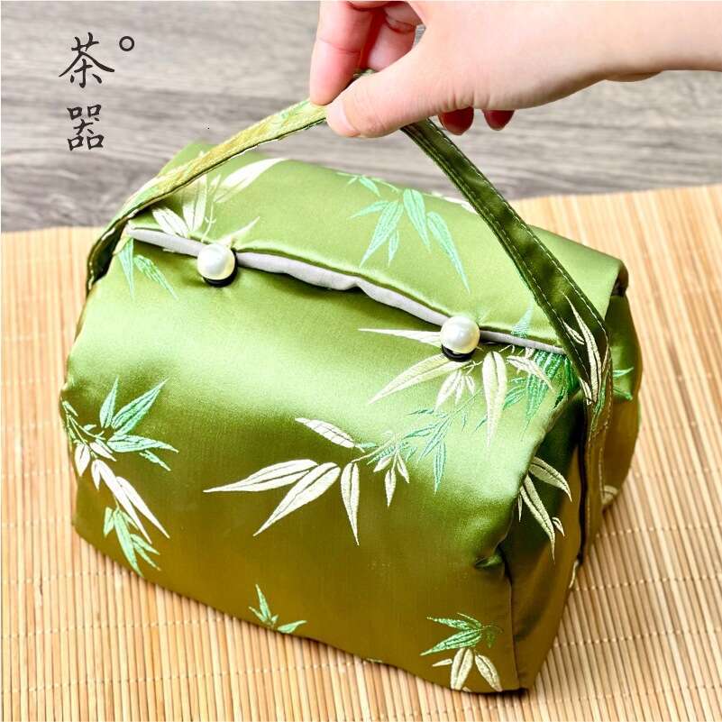 Travel Set Bag Portable Large Capacity Outdoor Carrying Gaiwan Multi-Person Tea Cups Teapot Storage Pouch MASA