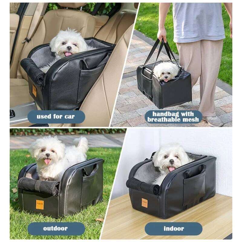 Dog Pet Travel Booster for Car Armrest with Safety Hook Washable Design Detachable Cushion Mat 26H0130