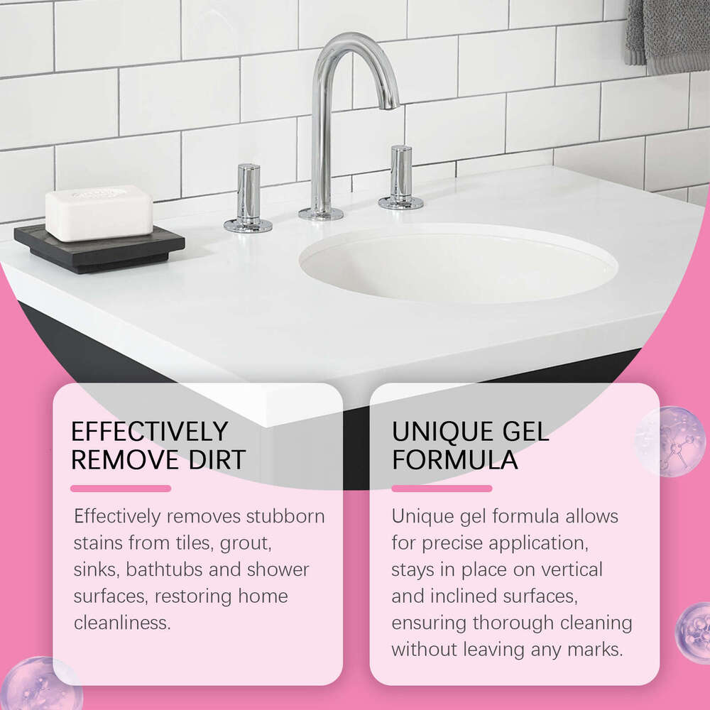 jakehoe Cleaning Gel Bathroom Wall Tile Toilet Stain Yellowing Removal Water Scale Cleaner S260130