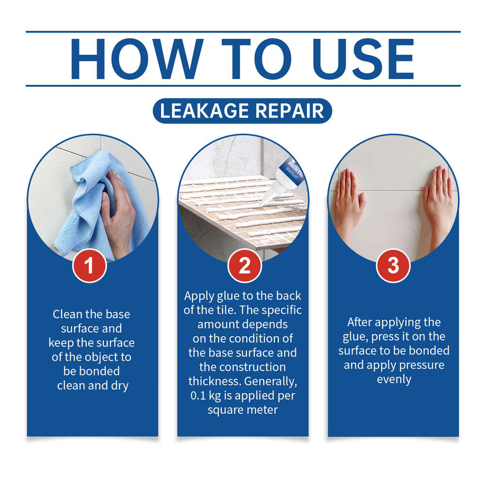 Jaysuing Living Room Kitchen Floor Crack Waterproof Leak Repair Sealant Tile Glue S260130