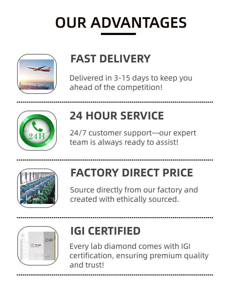 Fashion Jewelry Womens 18K Solid Gold Lab Grown Diamond Radiant Cut IGI Certified Earrings Wholesale Bulk Christmas Huacan