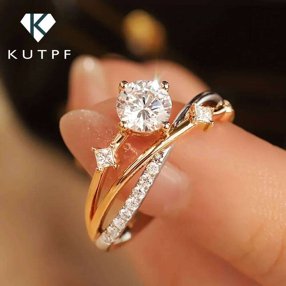 1Carat Real Moissanite Diamond Engagement rings With Certificate S925 Silver Shooting Star Wedding Ring for Women Fine Jewelry XJ260130