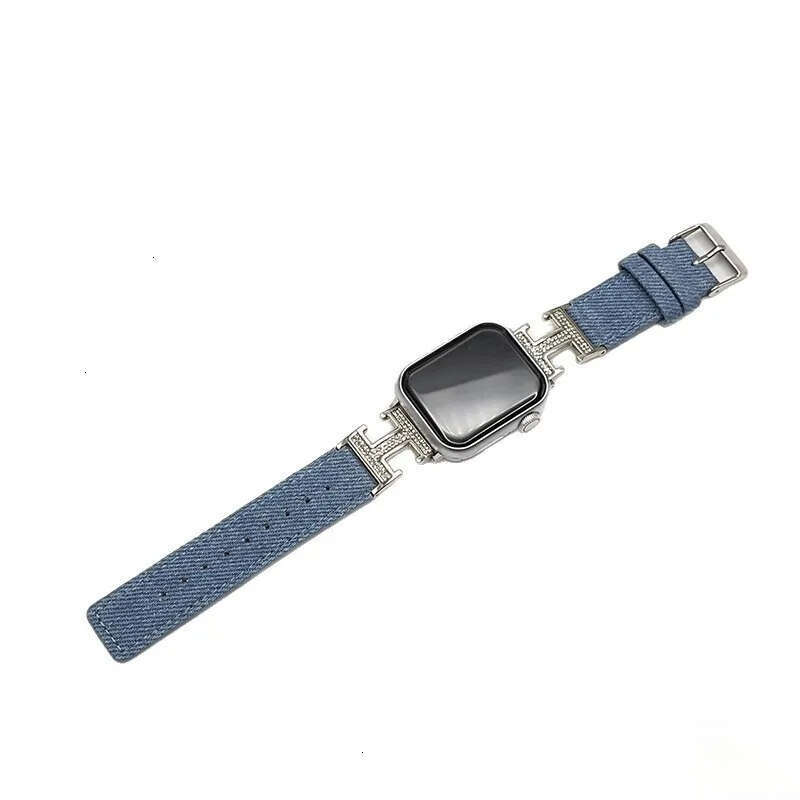 Professional Leather Apple Watch Band with Metal Detail Compatible with iWatch Series 4 5 6 7 8 9 10 38mm 40mm 41mm 42mm 44mm 45mm 46mm 49mm