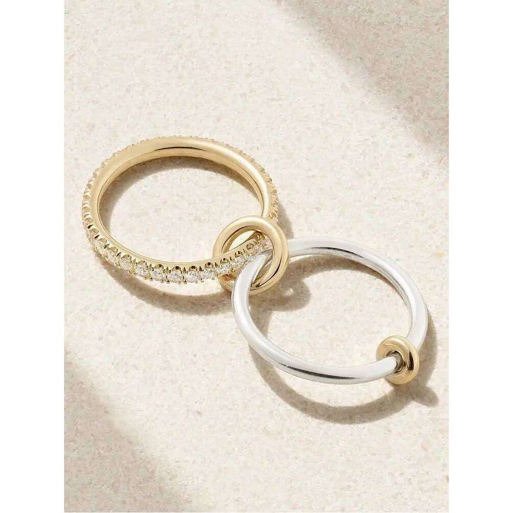 925 Sterling Silver Simple Fashionable Double Round Zircon Ring For Women Anniversary Luxury High Quality Fine Jewelry XJ260130