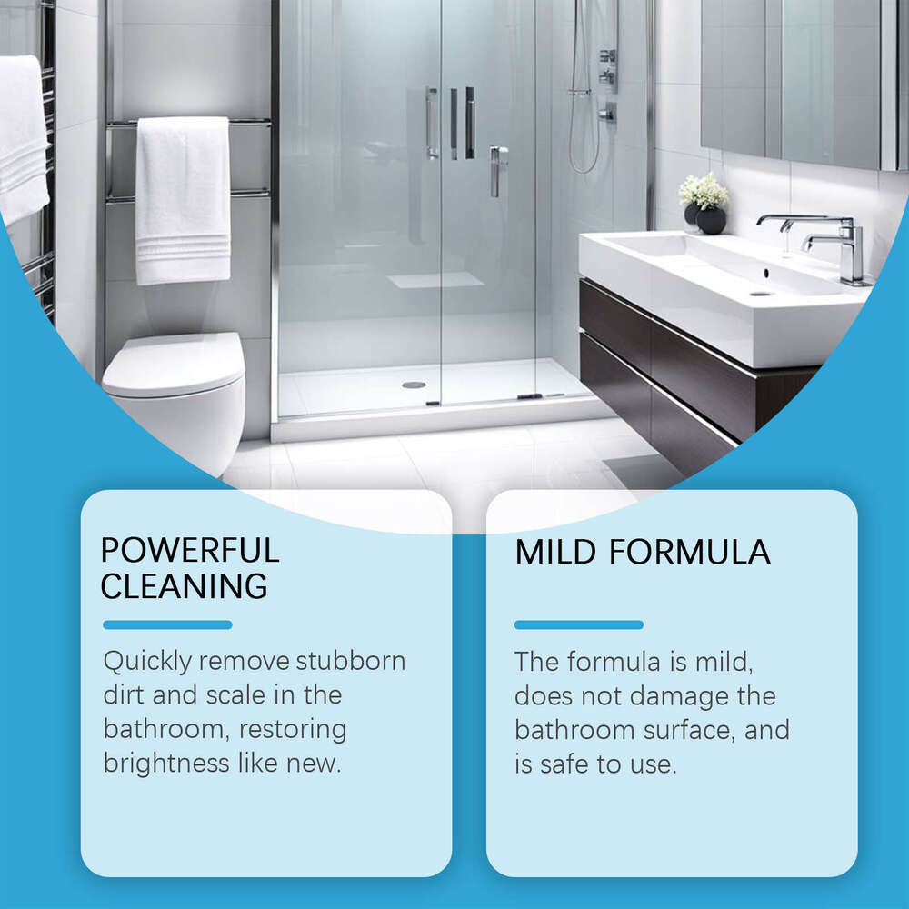 Jakehoe for Cleaning Bathroom Glass Doors Bathtubs, Stain and Water Spot Remover Cleaner S260130