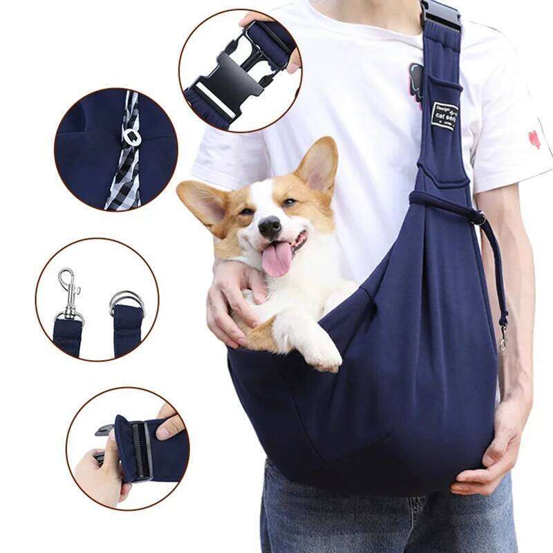 Pet Crossbody Shoulder Outdoor Travel Breathable Cat Bags Puppy Slings Carrier Dog Carrying Supplies Bag 26H0130