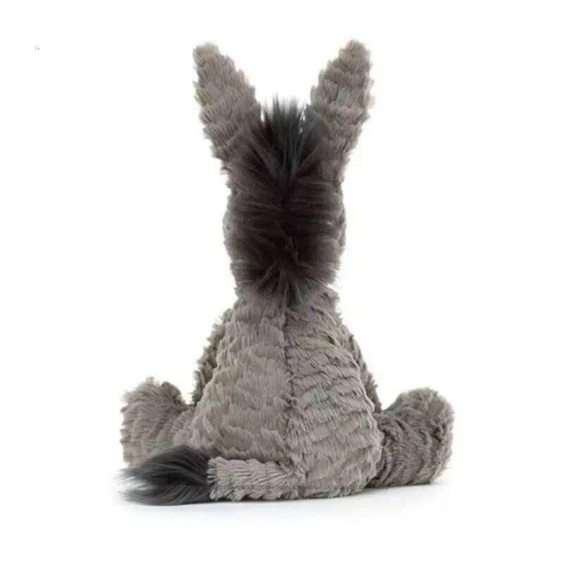 23/40/60CM Cute Burro Peluche Toys Lovely Grey Donkey Plush Dolls Stuffed Soft Animal for Baby Infant Birthday Room Decor Gifts Y260128