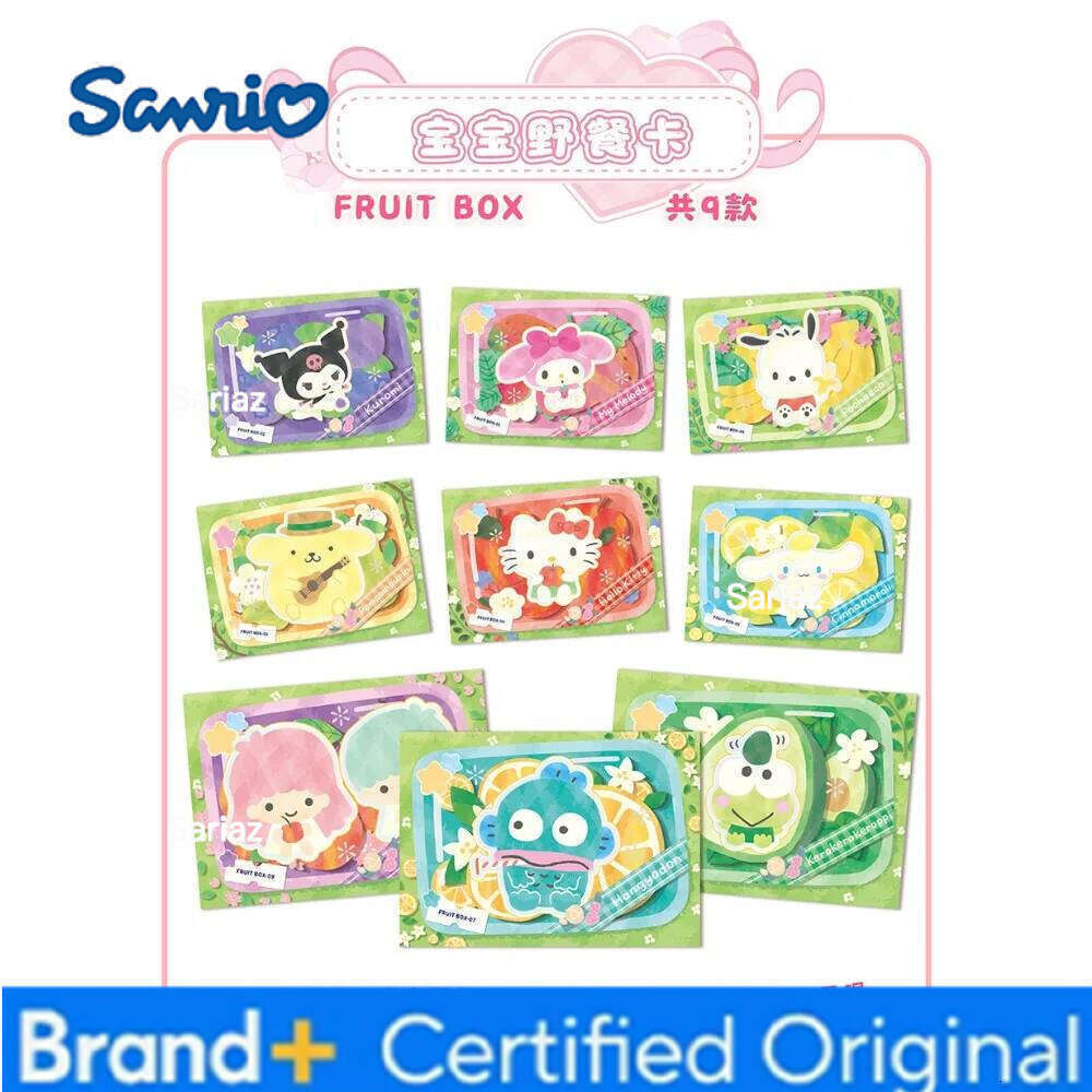 Sanrio KABAO Genuine Collection Dreamy Flower Blossom Theme Tear Pull Polaroid Card Child's Favorite Healing Cartoon Gift H260130