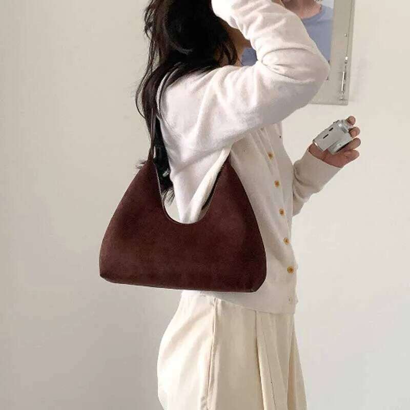 Vintage Suede Shoulder Luxury Casual Tote for Women Fashion Autumn Winter New Guangzhou High Quality Bag Purse Z260130
