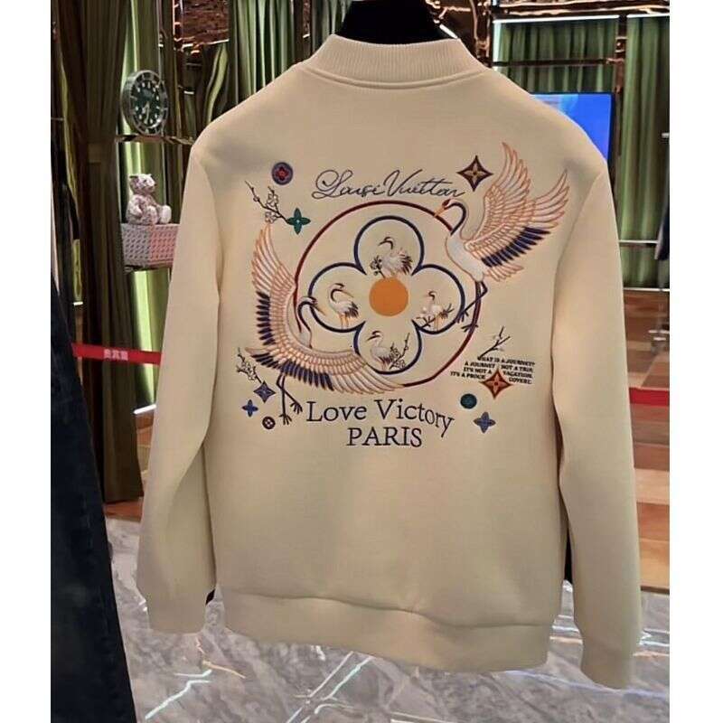 2025 Unisex Autumn Winter High Luxury Heavy Embroidery Heavyweight Baseball Jacket Fleece Lined Stylish Coat National Trend