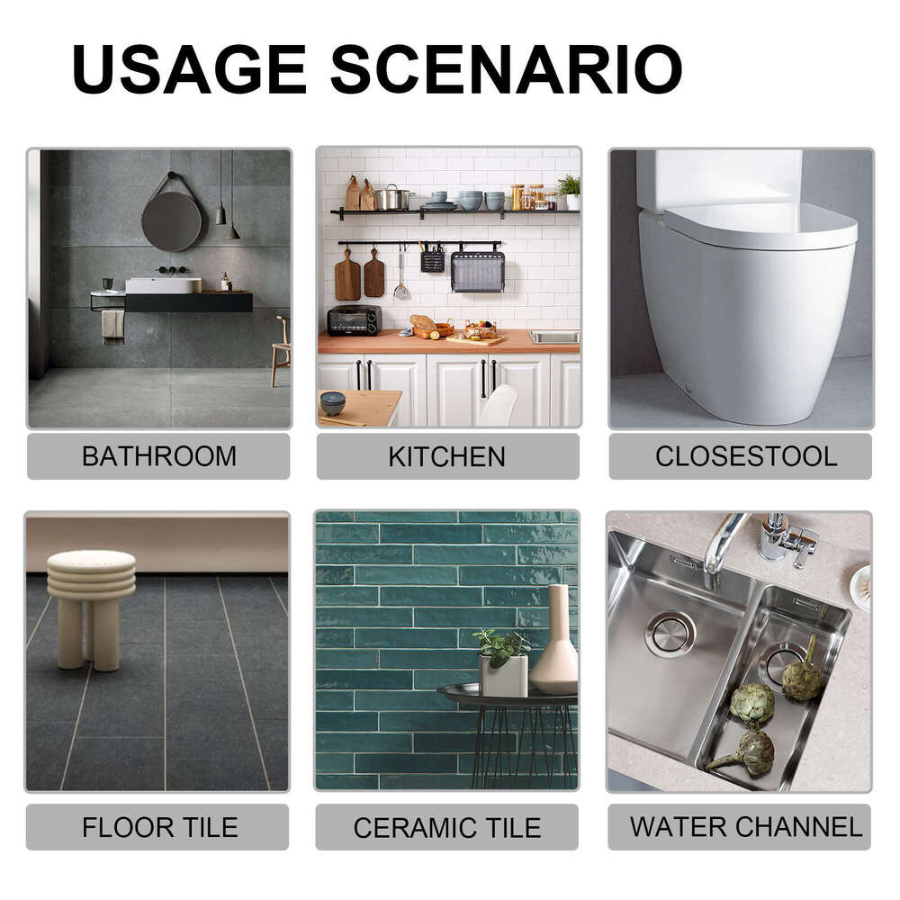 Jaysuing Plastic Steel Putty Sealant Wall Floor Gap Repair Glue Grout Tile Adhesive S260130