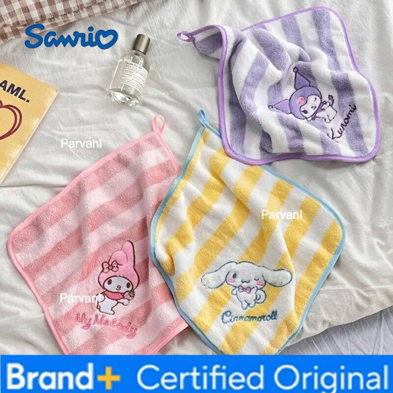 Sanrio My Melody Kuromi Soft Comfort Children's Towels Cartoon Fashion Practical Face Towel Portable Water Uptake Handkerc H260130